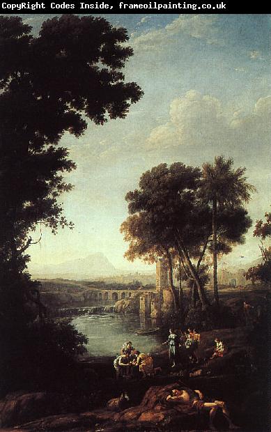 Claude Lorrain Landscape with the Finding of Moses